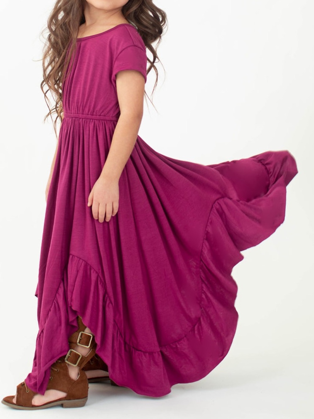 Joyfolie Braelyn Dress in Berry Girls Size 12
